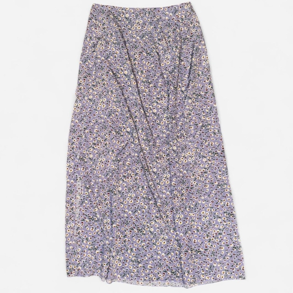 SHEIN Lavender Floral Maxi Skirt